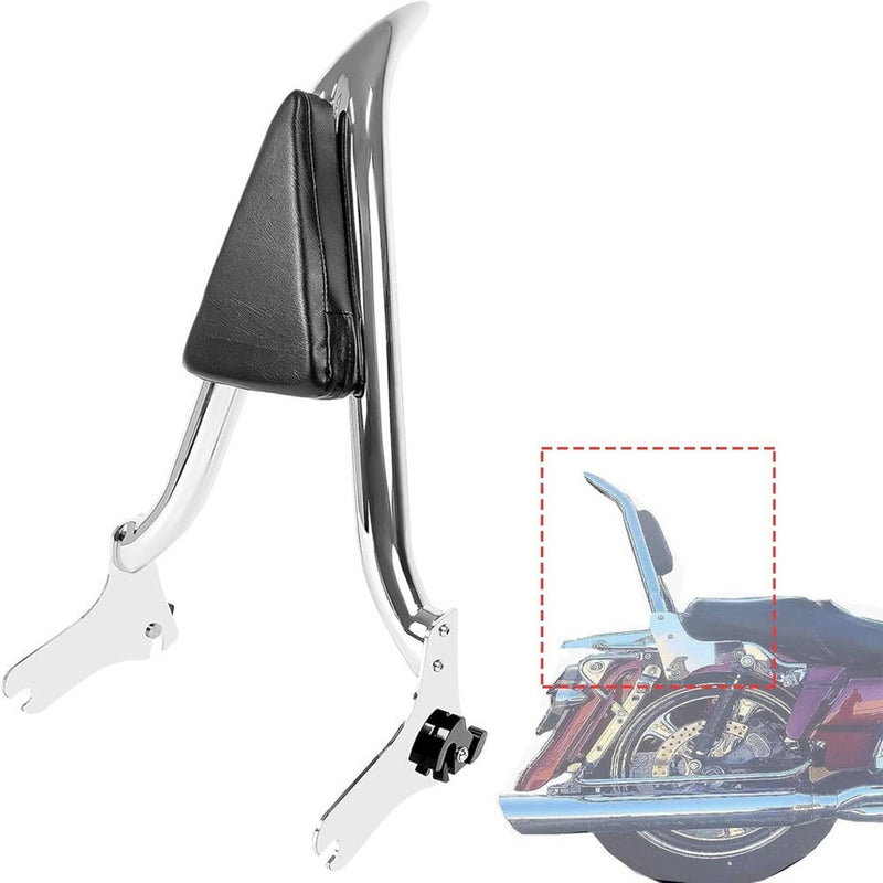 22'' Chrome Backrest Sissy Bar for Harley Road King Electra Glide 1997-2008