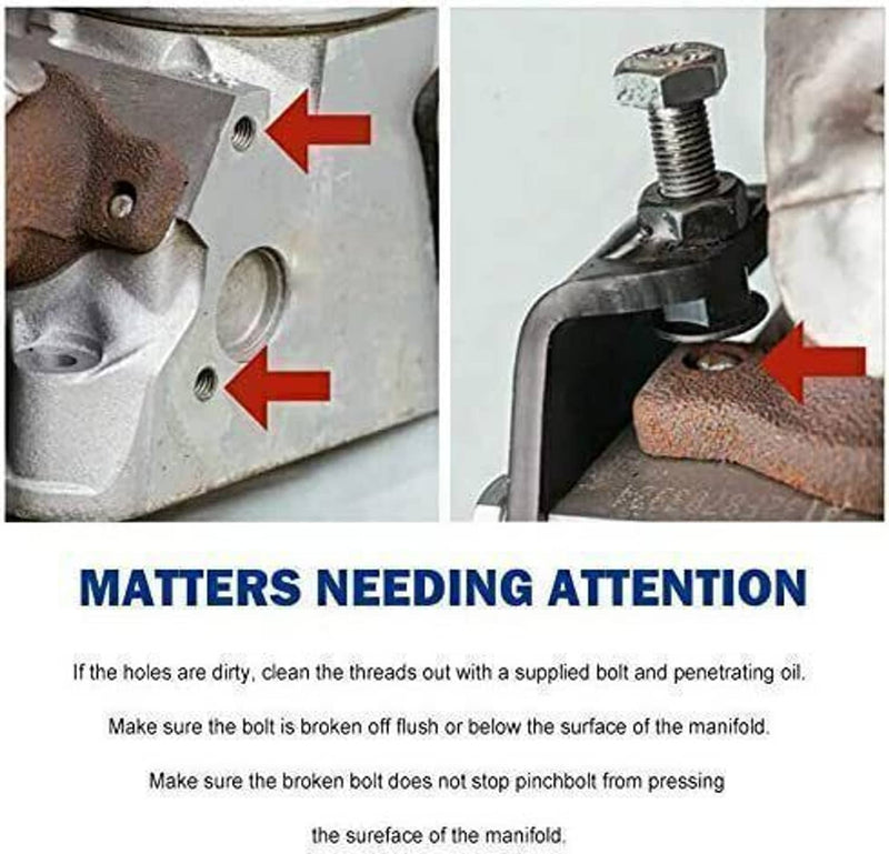 Exhaust Manifold Bolt Repair Kit for GM Trucks SUV 4.8 5.3 6.0 6.2L Newer
