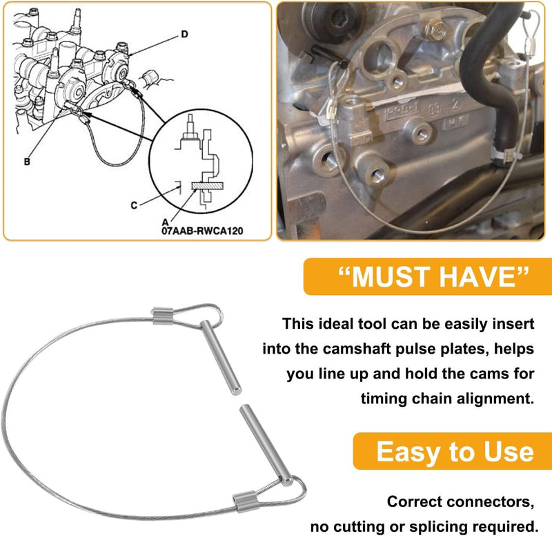 Cam Lock Tool K20 K24 K-Series Motors Timing Chain Alignment Tool for Honda