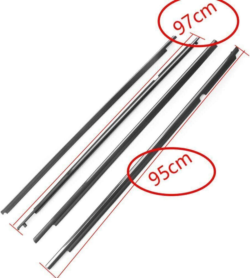 4Pcs Door Window Weatherstrips Belt Seal Moulding Trim for Toyota Corolla