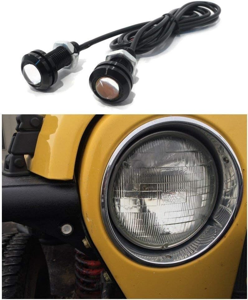 Amber LED Front Turn Signal Kit for Tube Flat Fender for SmittyBilt Rugged Ridge