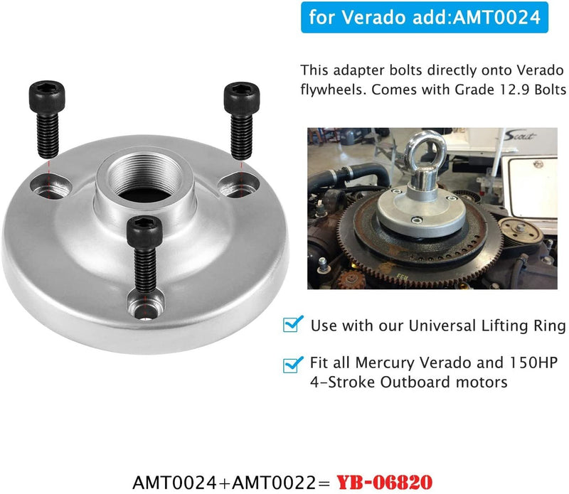 MT0024 Lifting Adapter With Bolts for Mercury Verado 150HP 4-Stroke Outboard
