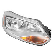 DURAFORCE Chrome Headlight Headlamp Replacement Passenger Side for Ford Focus 2012 13 14
