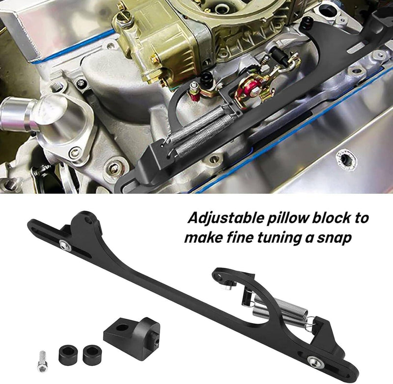 Throttle Cable Carb Bracket for Holley 4150 4160 Carburetor 350 SBC Aluminum