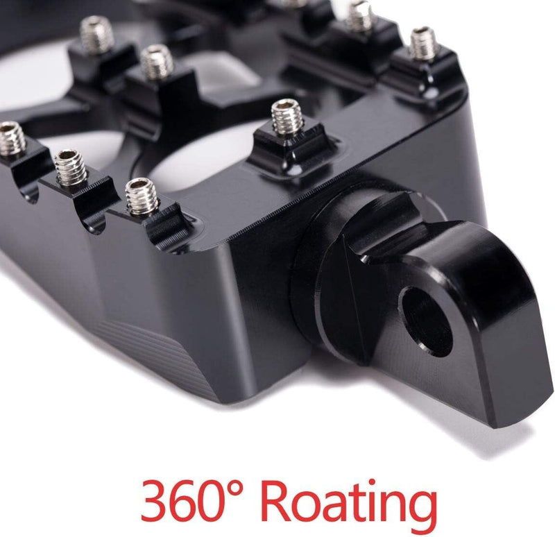 CNC Wide Fat Foot Pegs MX Style Footpegs for Harley Dyna Sportster Bobber