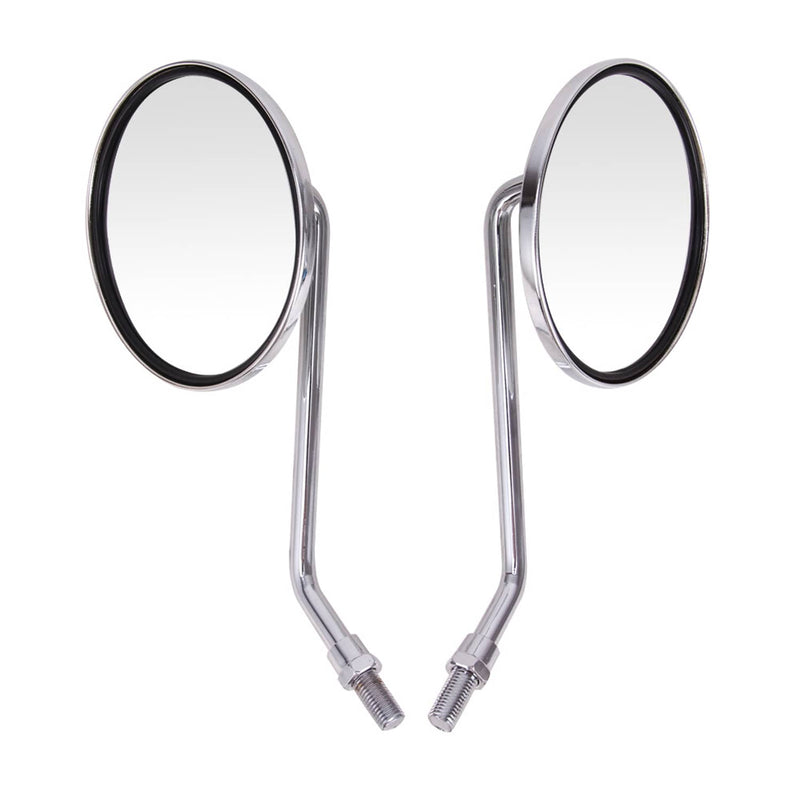 10mm Chrome Motorcycle Round Rearview Mirrors for Honda XL250S XL175 XL125 XL100