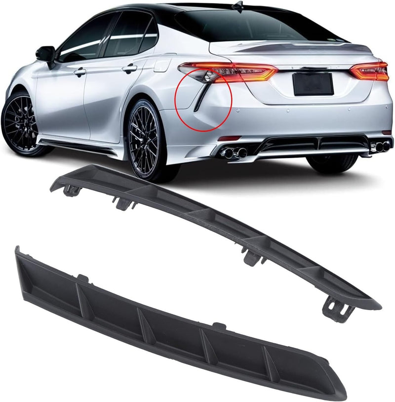 2Pcs for 2018-2023 Toyota Camry Rear Side Bumper Extension Trim Molding LH RH