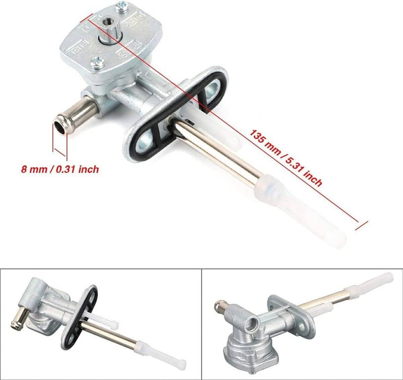 Fuel Valve Petcock Tank Switch and Lever Screw for Yamaha Grizzly YFM660 02-08