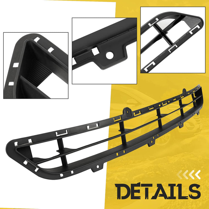 DURAFORCE Front Upper Lower Bumper Grille Set for Hyundai Santa Fe Sport 2013-2016