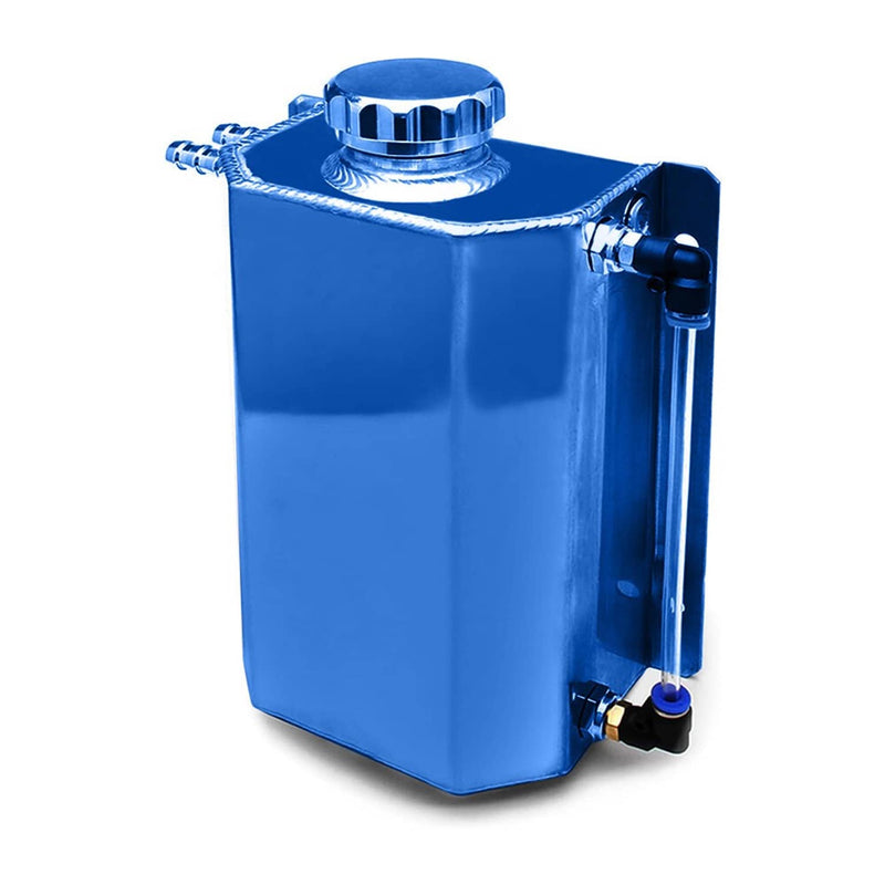 Universal 2L Aluminum Coolant Radiator Overflow Recovery Water Tank