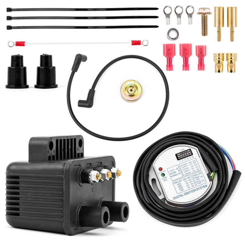 53-660 Single Fire Programmable Ignition Coil Kit for 1970-2003 Evo Big Twin XL
