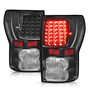 DURAFORCE Full LED Tail Lights Left+Right Black for Toyota Tundra 2007-2013 Pair Set