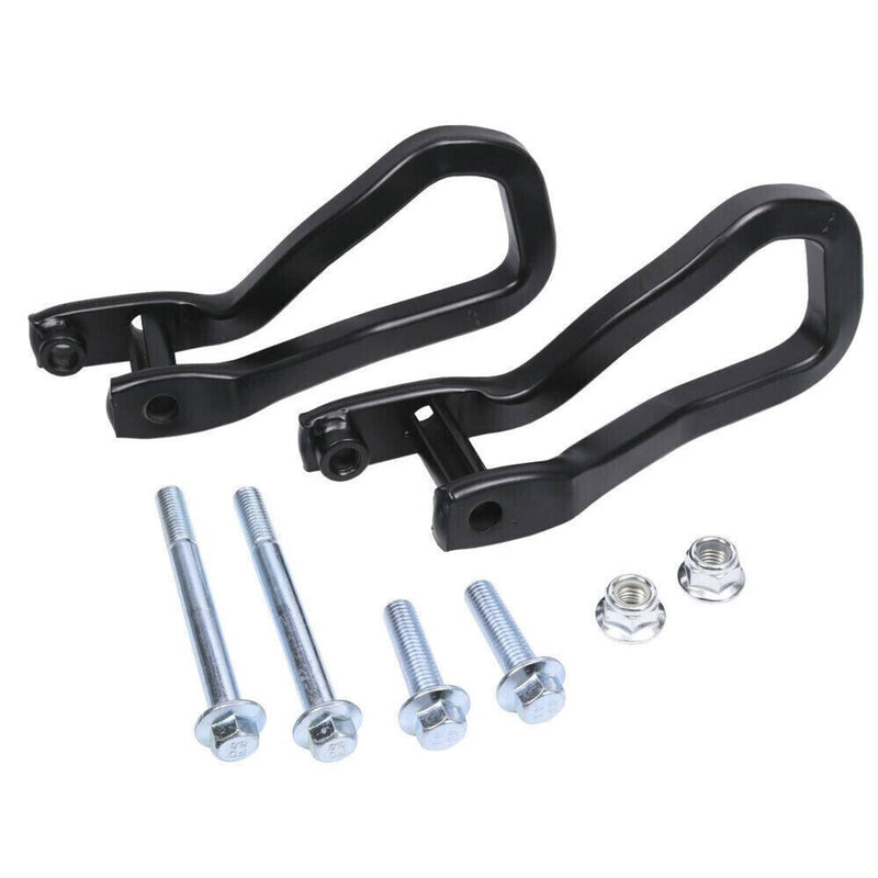 Front Tow Recovery Hooks Set with Bolts for GMC Sierra 1500 2019-2021 Black 2Pcs