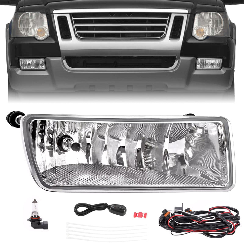 Fog Light Right With Bulb And Wire for Ford Explorer 06-10 Sport Trac 07-10