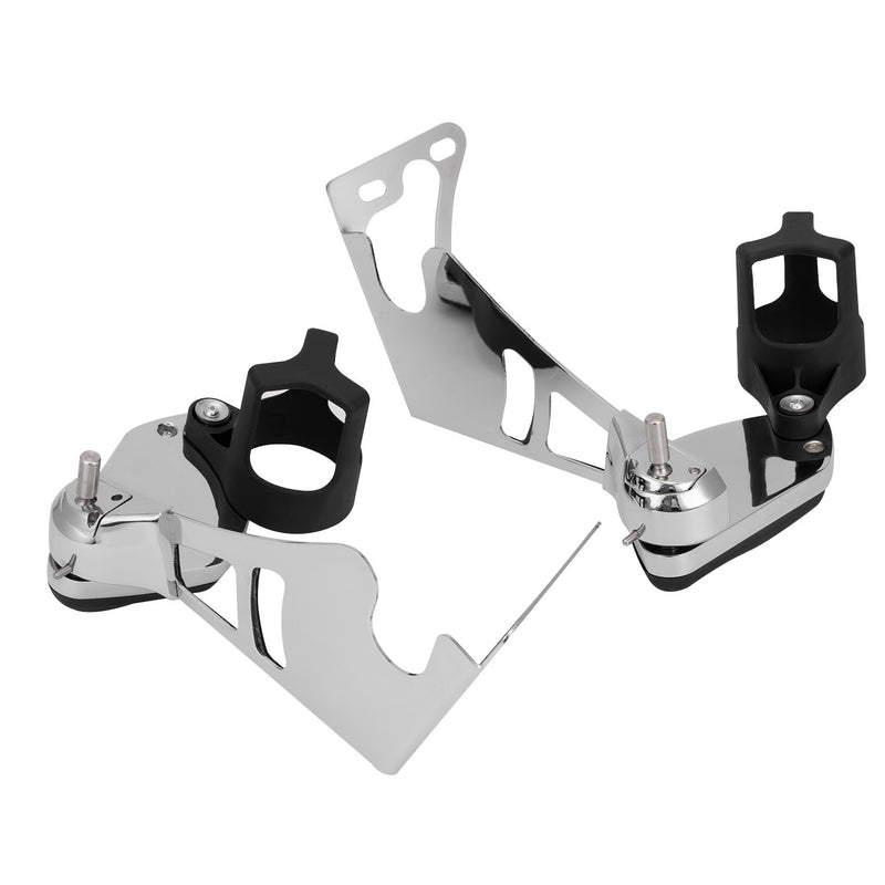Tour Pak Touring Chrome Passenger Armrests Cup Holder Fit for Harley 1997-2013