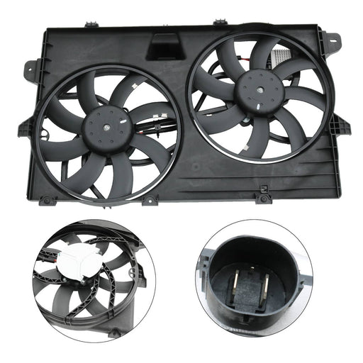 DURAFORCE FO3115177 Dual Radiator Condenser Cooling Fan Assembly for Ford Edge Lincoln MKX