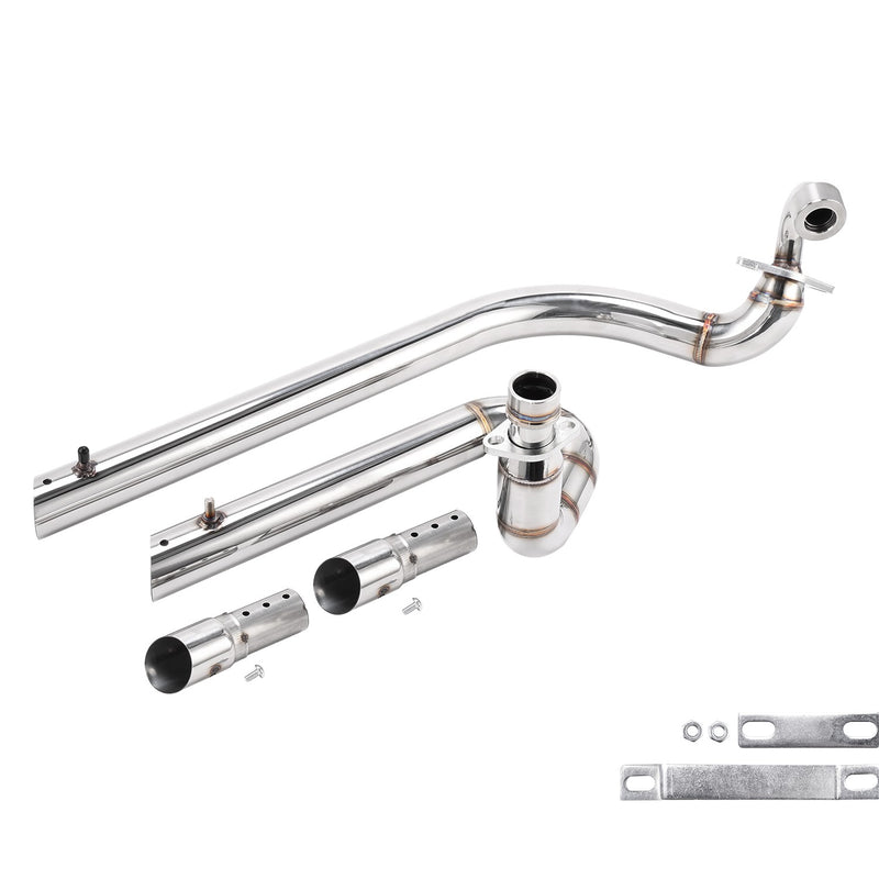 Shortshots Staggered Exhaust Pipe System for Yamaha V Star 650 XVS650A