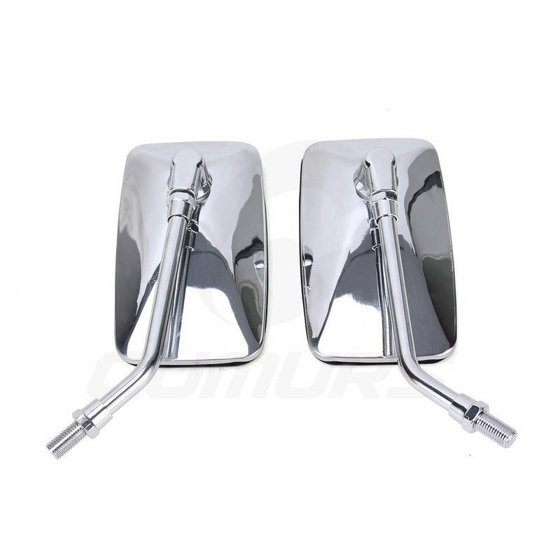 Chrome Rectangle Rearview Side Mirrors for Honda Magna 250 VF750C 500C 1000 US
