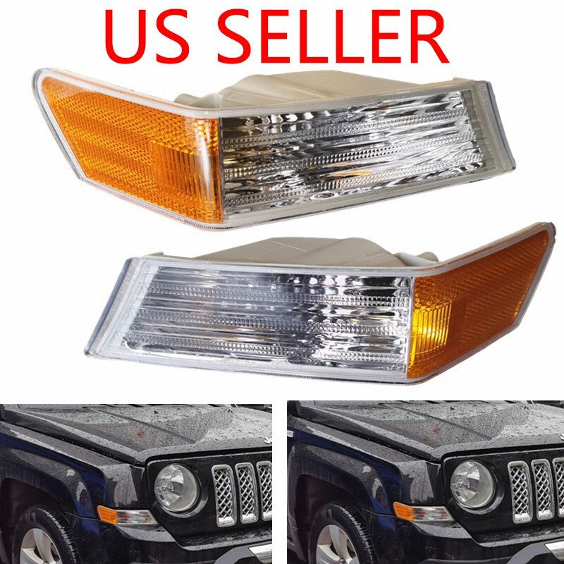 2007-2014 Jeep Patriot Turn Signal Light Driver Passenger Side Pair