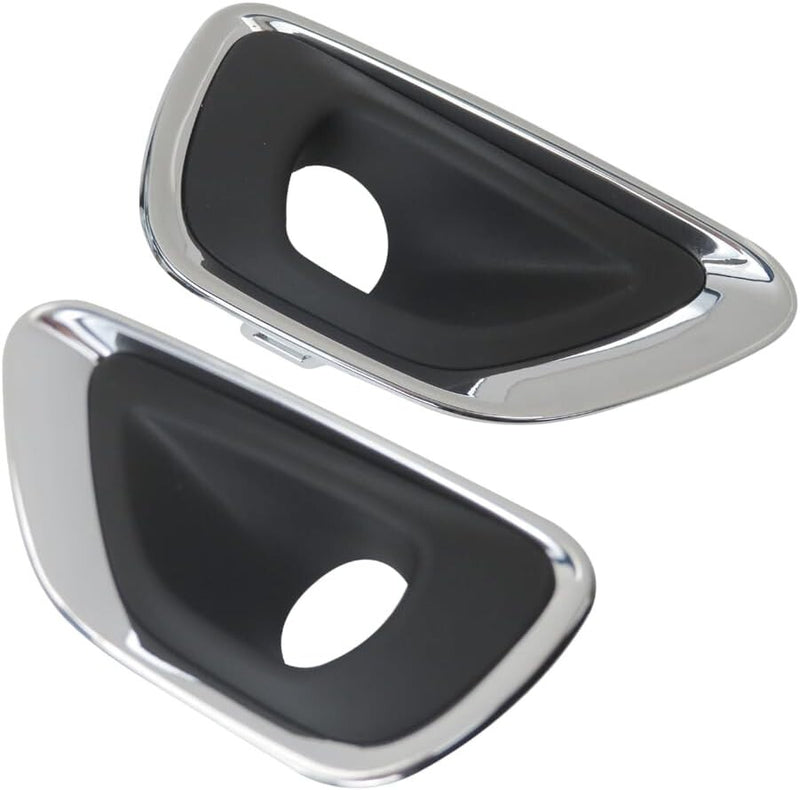 1 Pair Fog Light Lamp Bezel Bumper Trim Cover for Jeep Grand Cherokee 2014-16