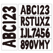 DURAFORCE 3" Boat Registration Decals A-Z Letters 0-9 Numbers 4 Sets