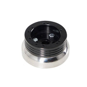 DURAFORCE 5 & 6 Hole Steering Wheel Hub Adapter for Chevy Flaming River Ididit GM Polished