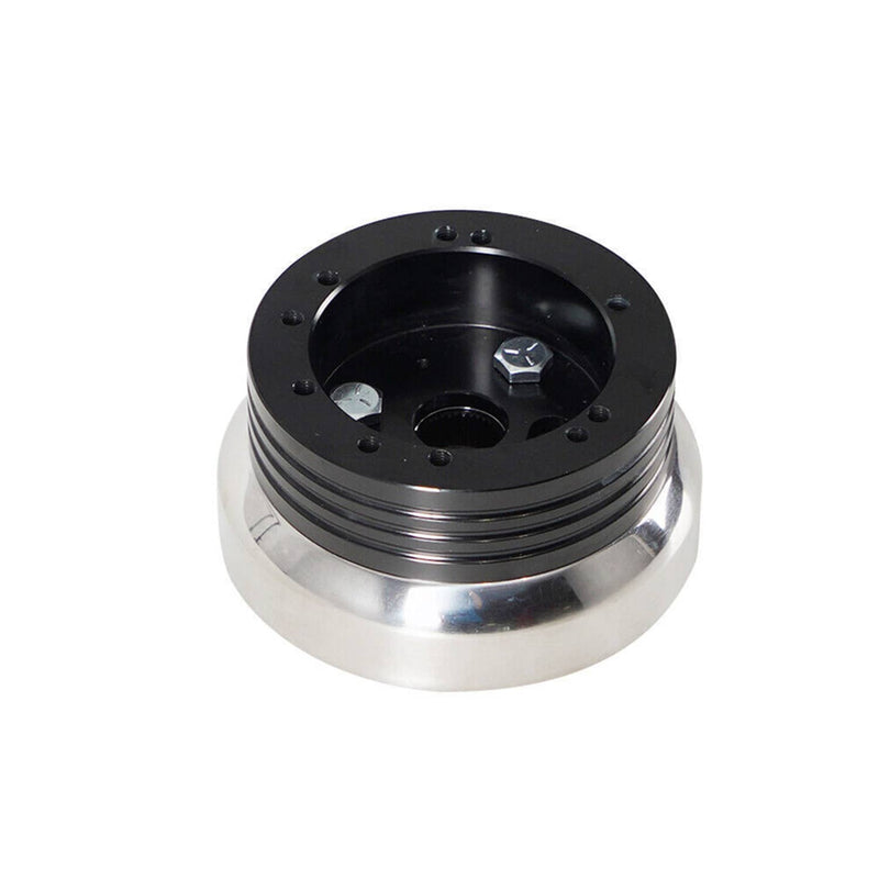 DURAFORCE 5 & 6 Hole Steering Wheel Hub Adapter for Chevy Flaming River Ididit GM Polished