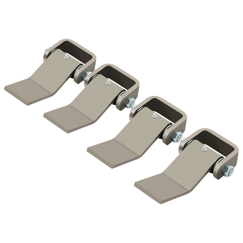 4 Strap Style Long Leaf Steel Weld On Dump Trailer Door Hinge Greaseable Cargo