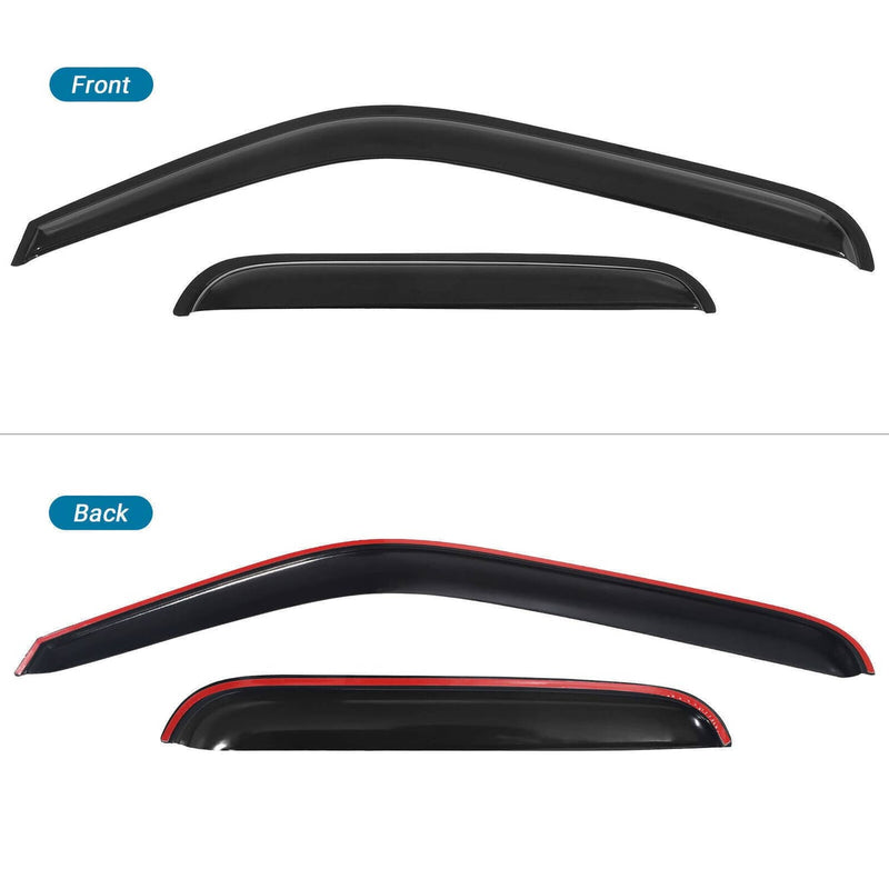Window Visors Rain Sun Guard for 99-06 Chevy Silverado GMC Sierra Extended Cab