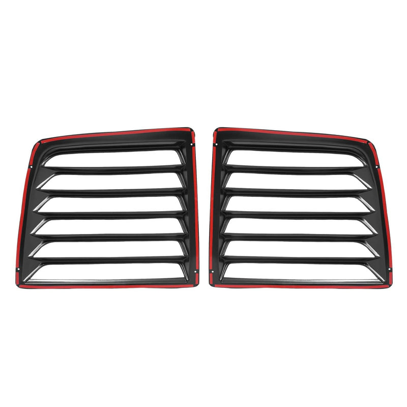 DURAFORCE Rear Window Louver for Chevy Express And for GMC Savana Van 1997-2017 Set Of 2