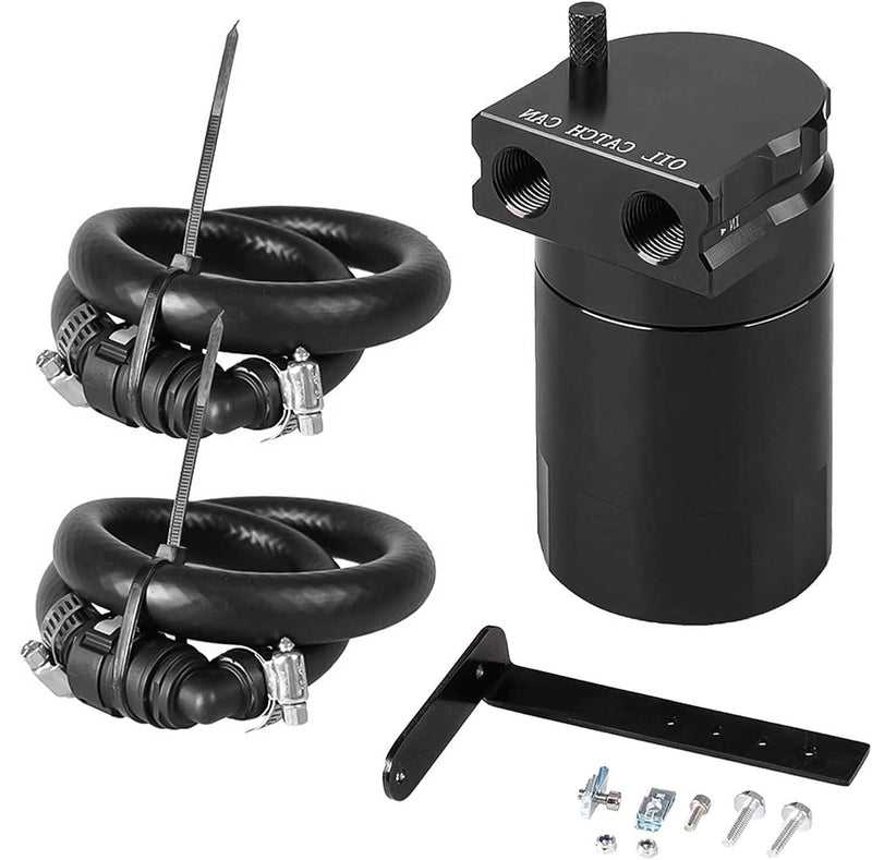 Black Oil Catch Can Separator for Ford F150 Raptor 2.7L 3.5L 5.0L