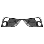 DURAFORCE Fog Light Cover Front Bumper Lamp Bezel for Honda Odyssey 2018-2020 Black Pair