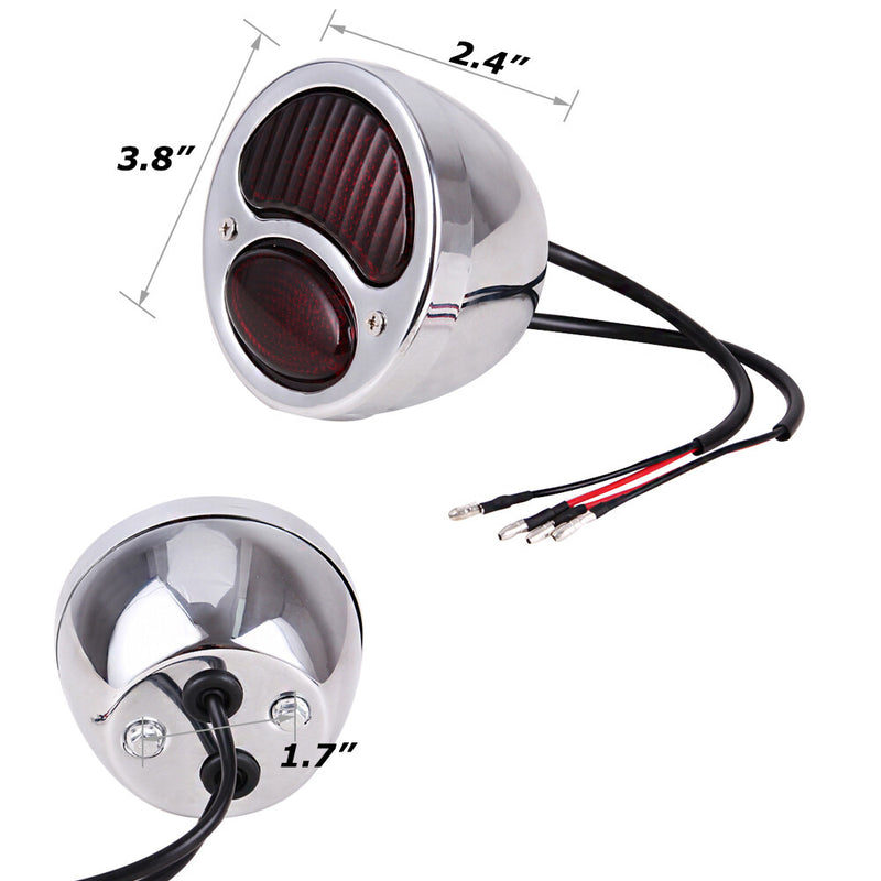 LED Tail Lights Duolamp Taillight for Ford Model A Hot Rat Rod 2x Custom