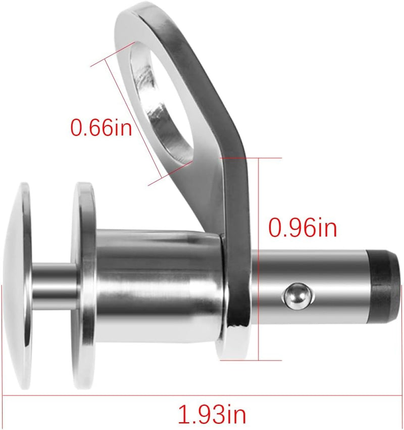 3/8 Marine Stainless Steel Quick Release Boat Fender Holder Kit with Rope