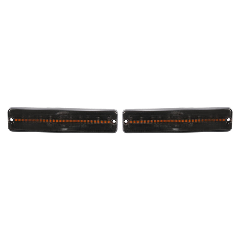 Front Side Marker Lights Turn Signal for Jeep Wrangler YJ 1987-1995 Smoked Amber