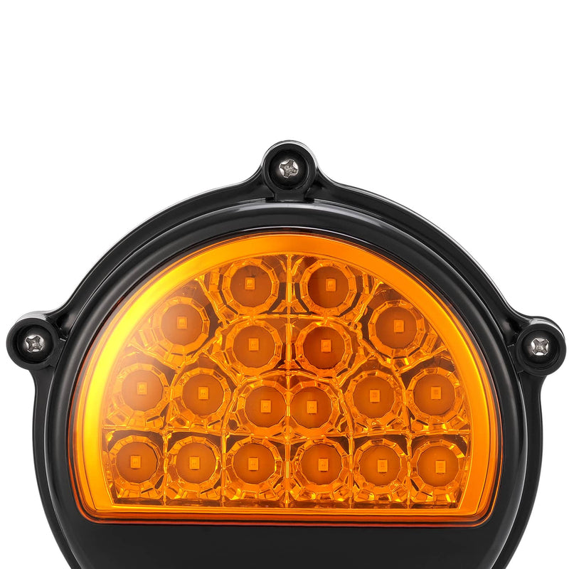 DURAFORCE 12422957 LED Front Amber Turn Signal Parking Lights for Humvee M35 M998 2PCS