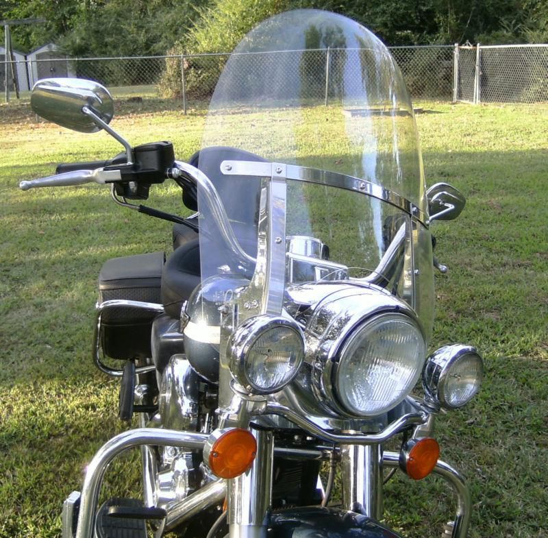 Windshield Windscreen with Bracket for Harley Touring Road King CVO FLHR 1994-24