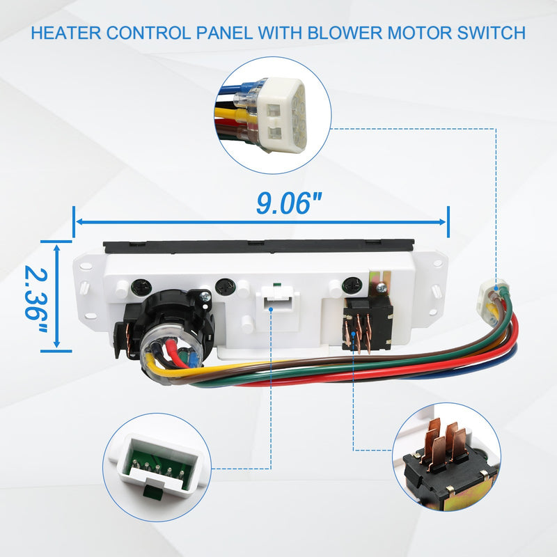 55037473AB A/C Heater Control Panel Switch for Jeep Wrangler TJ 1999-2004 Blower