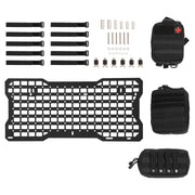 DURAFORCE Aluminium Tailgate Tactical Molle Panel Storage Bag for Jeep Wrangler JK 07-22