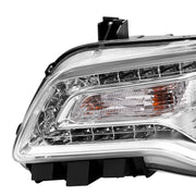 DURAFORCE Chrome Bezel LED DRL Headlight Headlamp Driver Side for Chrysler 300 2011-2023