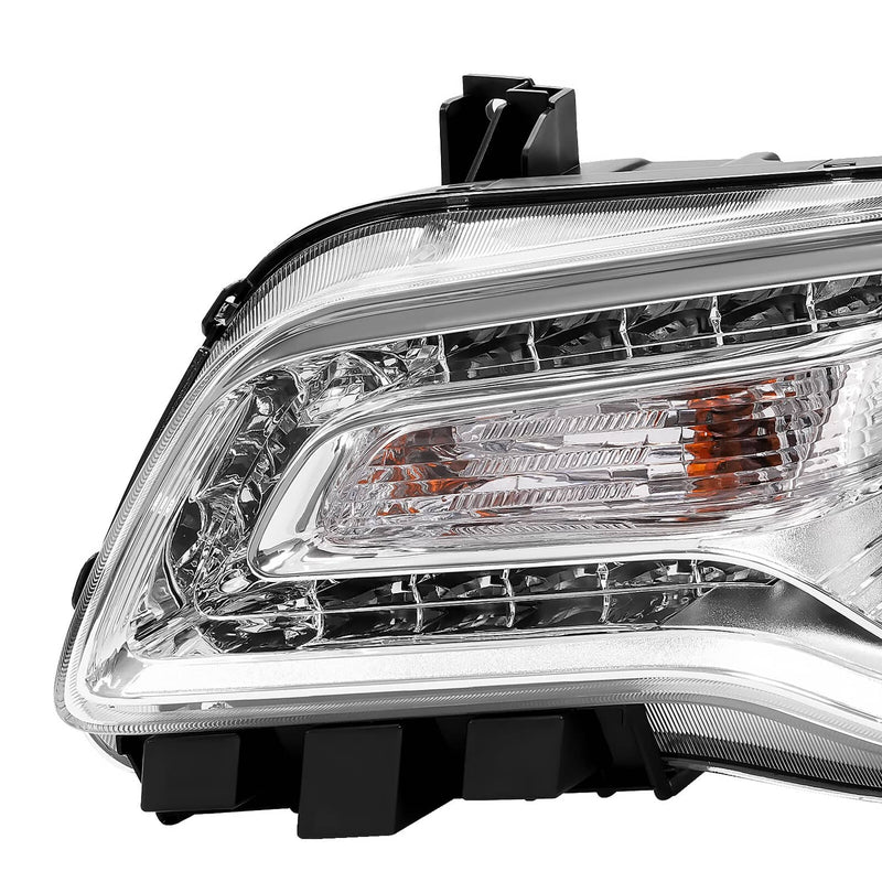 DURAFORCE Chrome Bezel LED DRL Headlight Headlamp Driver Side for Chrysler 300 2011-2023