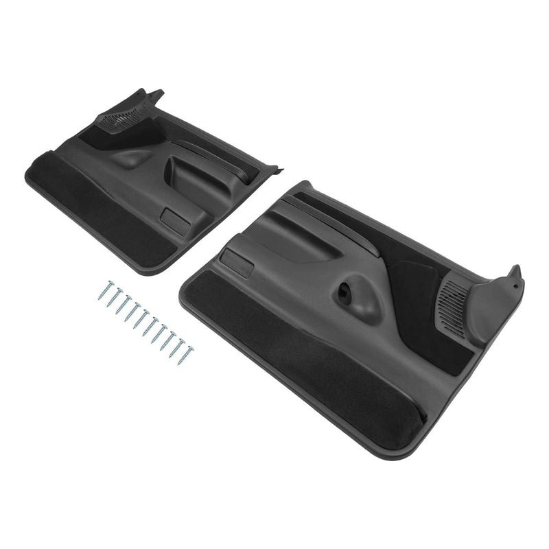 DURAFORCE Inner Door Panels for Ford F150 F250 F350 1992-97 Bronco 1992-96 Black Pair