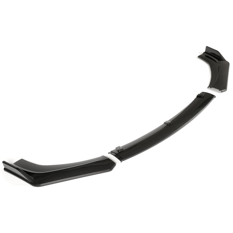 Front Bumper Lip Body Kit Spoiler Chin Carbon Look for Honda Civic 2016-2021