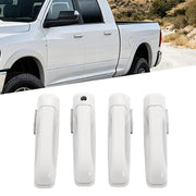 DURAFORCE Outside Door Handle White for Dodge Ram 1500 2009-2024 2500 2011-2025 4 Pcs