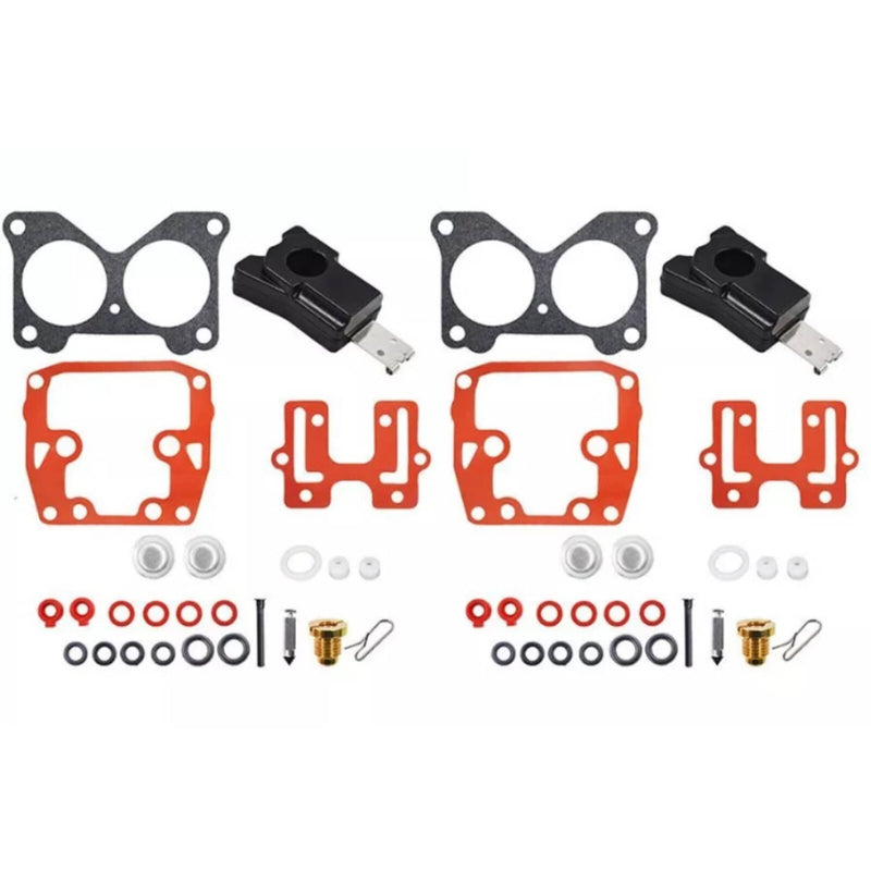 DURAFORCE 439076 Carburetor Rebuild Kit for Johnson Evinrude 155 175 185 200 235 HP 2 Pcs