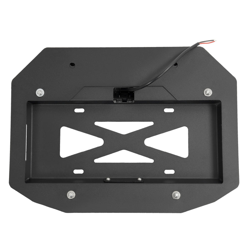 Spare Tire License Plate With Third Brake Light for Jeep Wrangler JK 2007-2018
