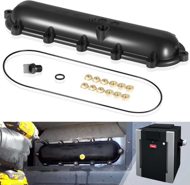 Replacement Return Header for Raypak 206A 407A With Seal Flange Nut Kit