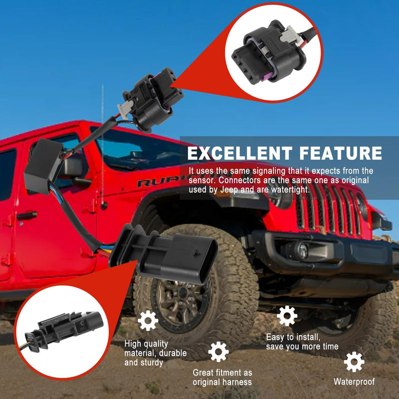 Z-LKR-OEM Locker Sensor Bypass Harness for Jeep Wrangler JL JLU JT 2018-2023