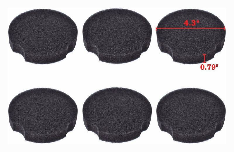 6PCS Foam Filters for Bissell PowerForce Compact 2112 Series Vacuum 1604896 US