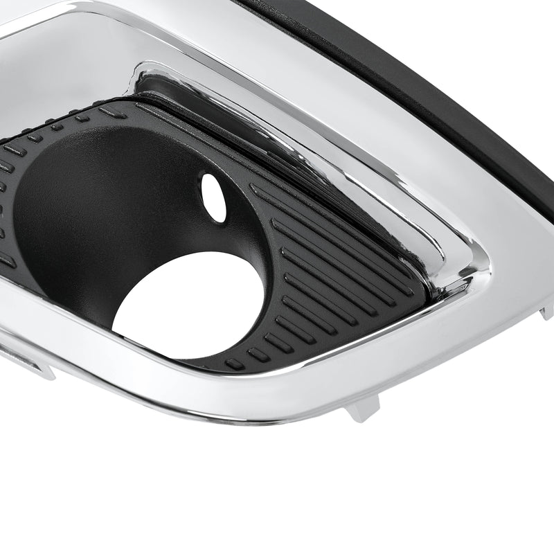 Fog Light Cover Bezel Trim for Chevy Traverse 2013-2017 Left Right Black Chrome